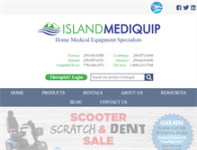 Tablet Screenshot of islandmediquip.com